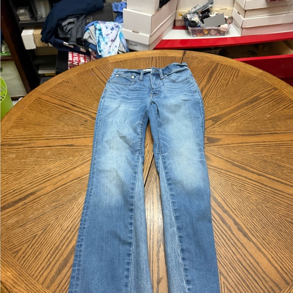 Madewell Denim - Madewell Sky Cali Demi Boot Blue Wide Leg Jeans